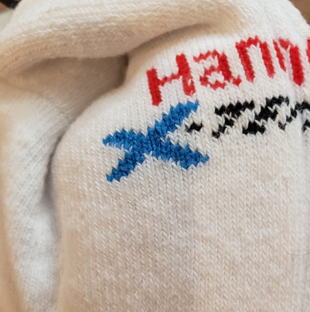 Hanes Men's Socks X-Temp 6 Pair Ankle White - Picture 4 of 4